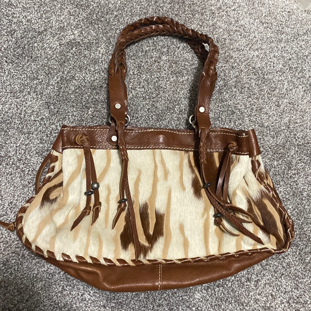 Vin Baker cowhide leather handbag
